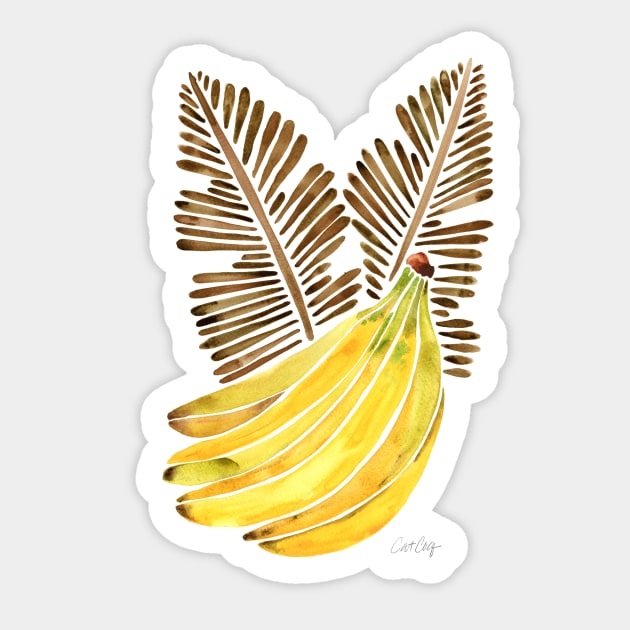 Brown Bananas Sticker by CatCoq